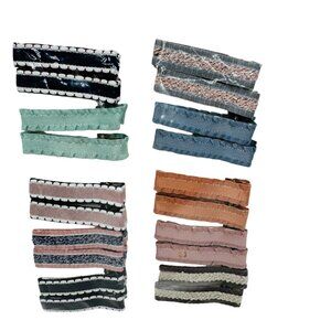 Primordial Stamen Assorted Hair Clip Set - 20 Pieces Mixed Colors & Patterns Tex